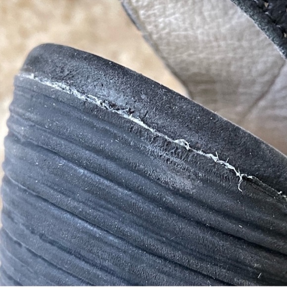 Fly London Yala Platform Wedge Ankle Strap Leather Sandal Black Perf Nubuck 40 - Picture 13 of 15